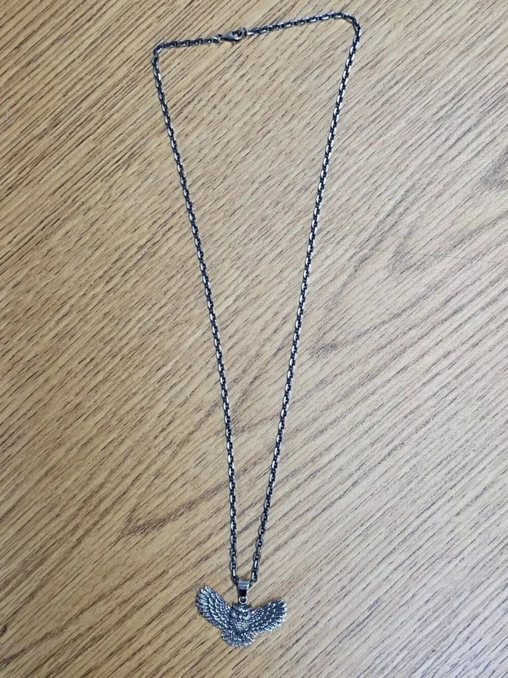 925 Sterling Silver Flying Owl Pendant 3mm 21” Chain Necklace